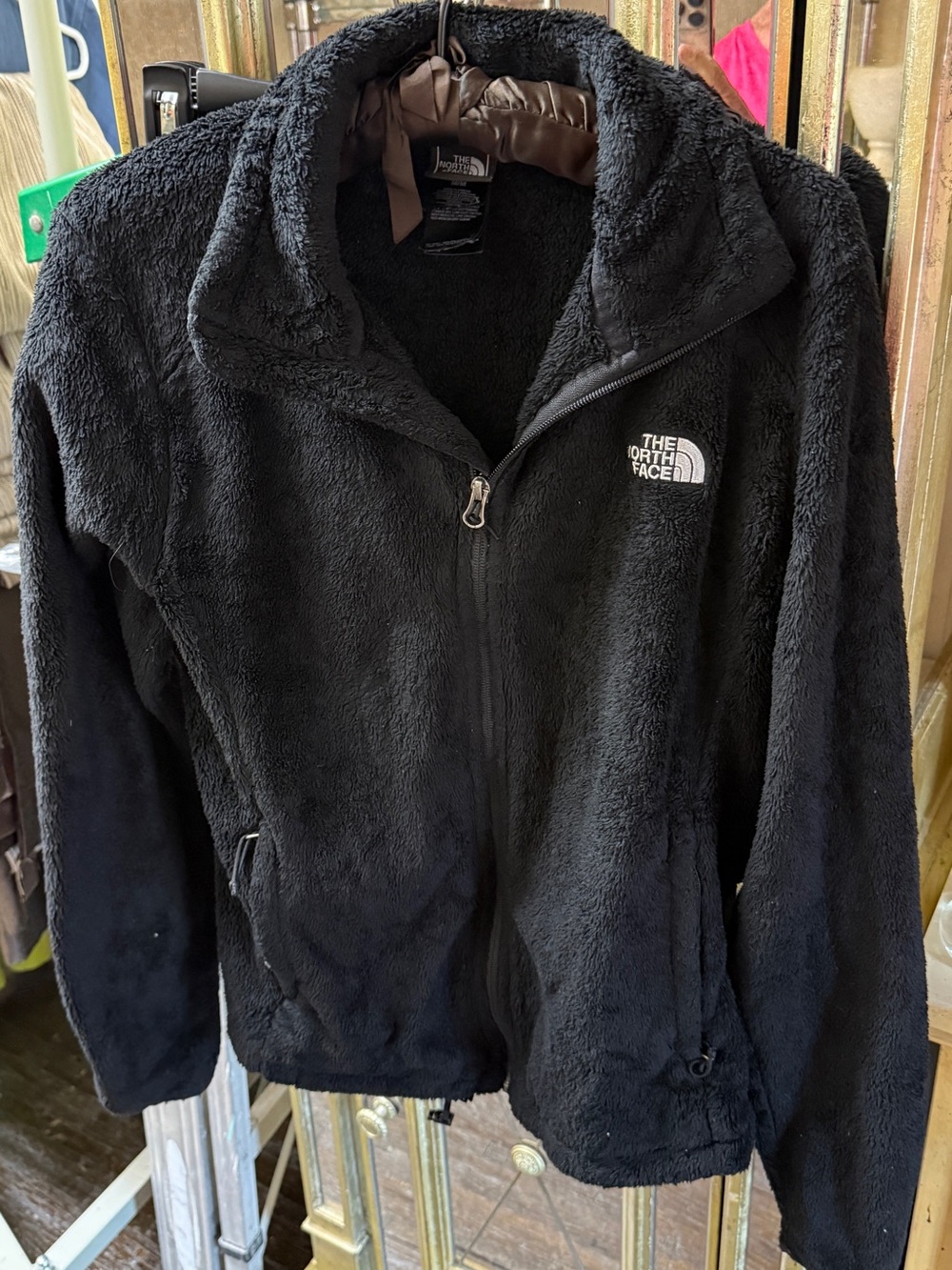 The North Face Black Plush Full-Zip Fleece Jacket